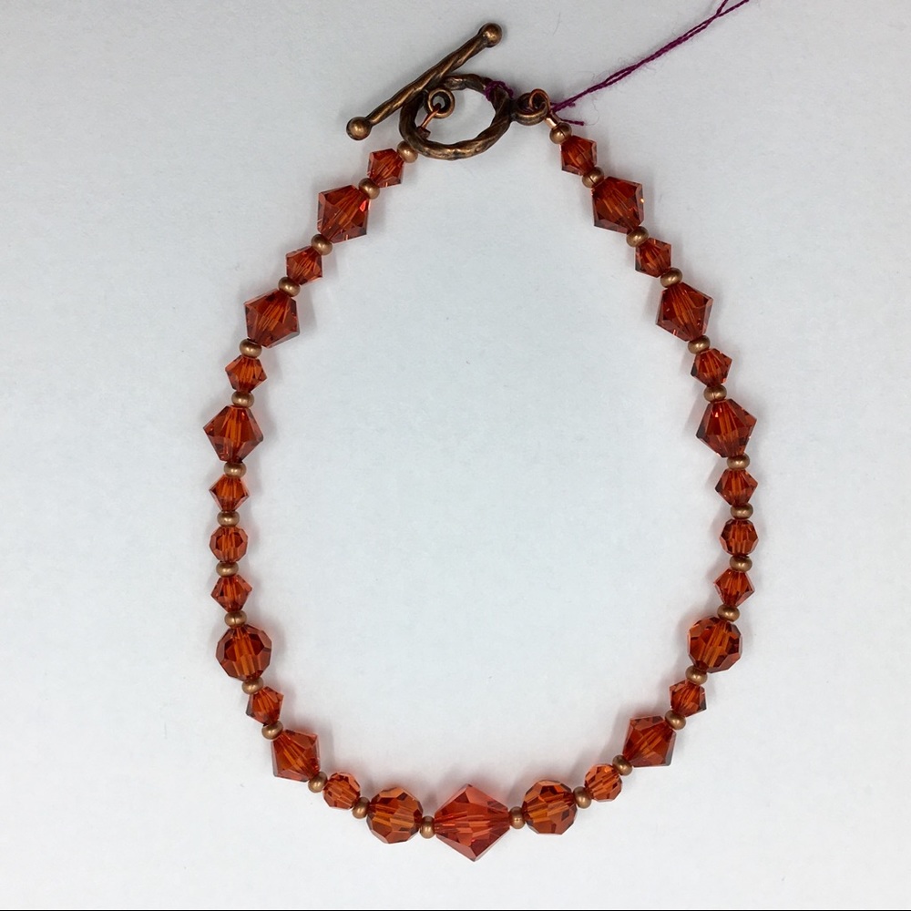 Handmade Swarovski crystal bracelet
